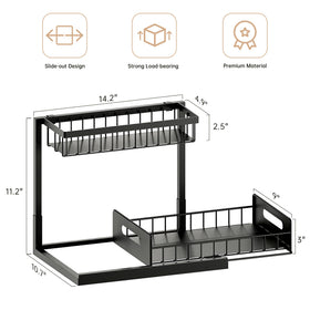 VUSIGN pull-out drawer demonstrates smooth access to bottom items.