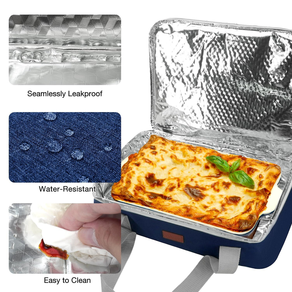 Vuudh leakproof lid prevents spills during transport.