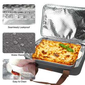 Vuudh leakproof casserole bag prevents spills while maintaining food temperature during travel.