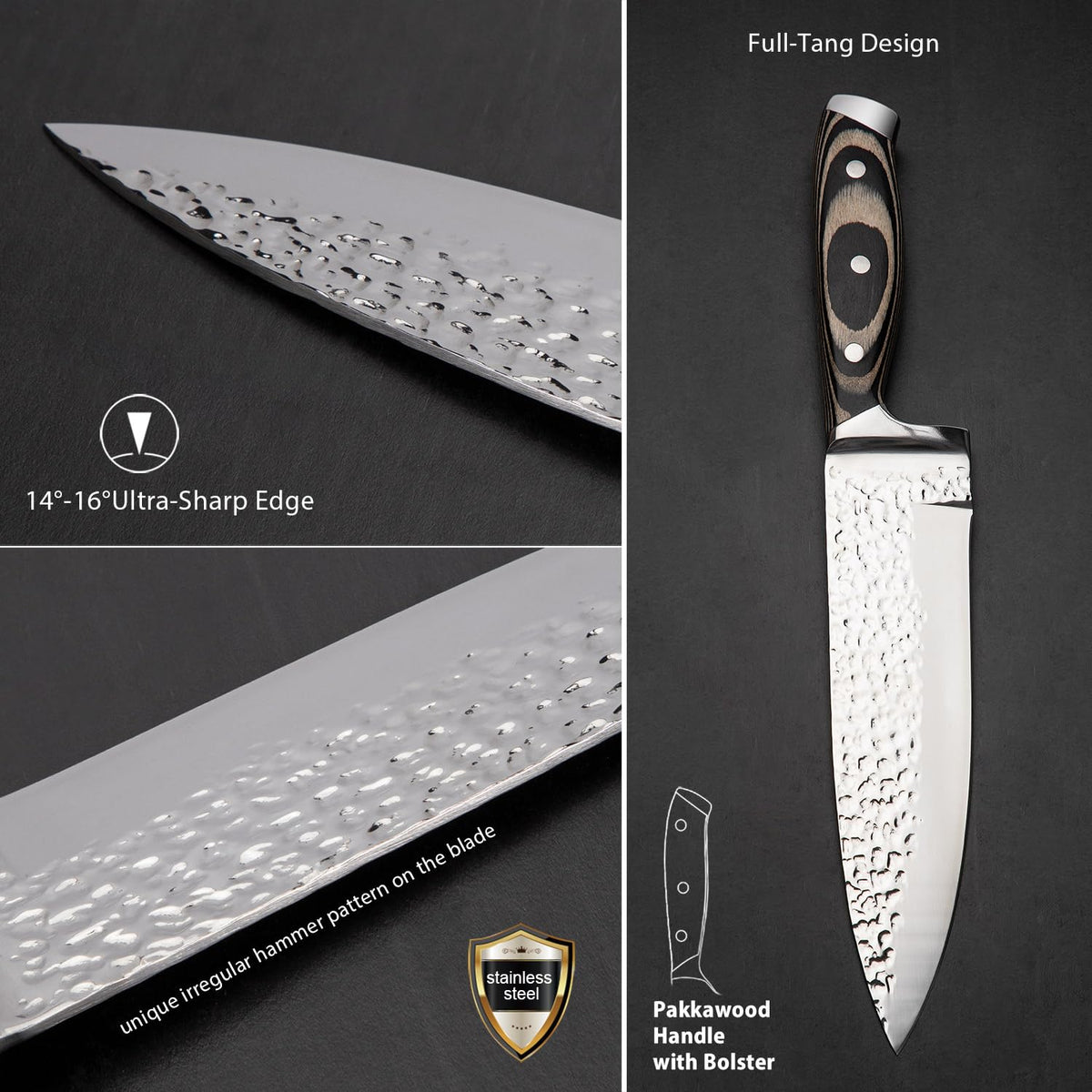 Vvwgkpk 6-inch slicing knife for uniform cuts and efficiency.