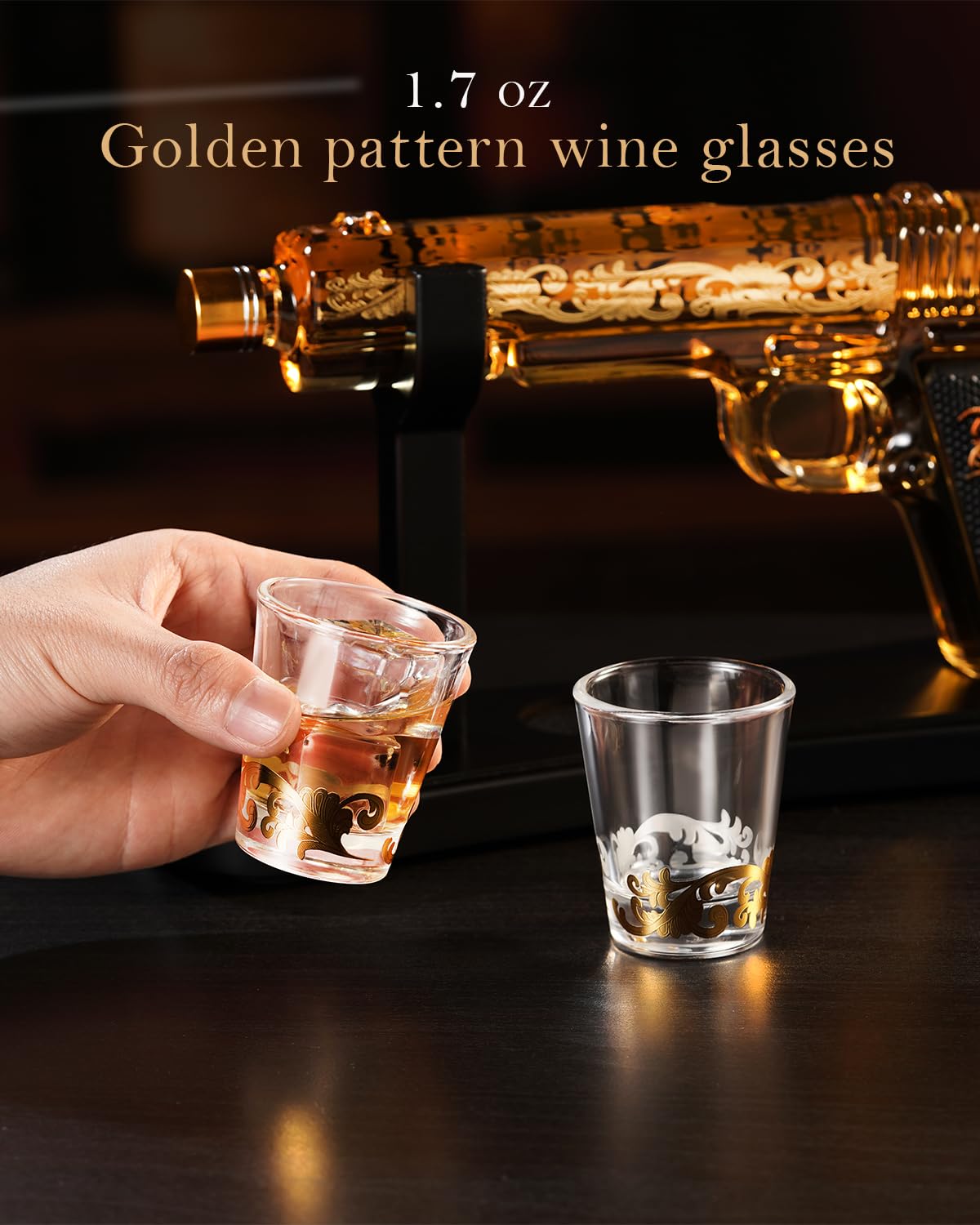 VYLPM two 50ml glasses pair for balanced pours
