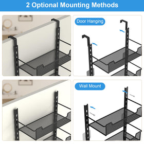 VyGrow door organizer includes anti-swing stickers for steadier operation.