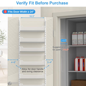 VyGrow door hooks and stabilizers prevent swinging during use.