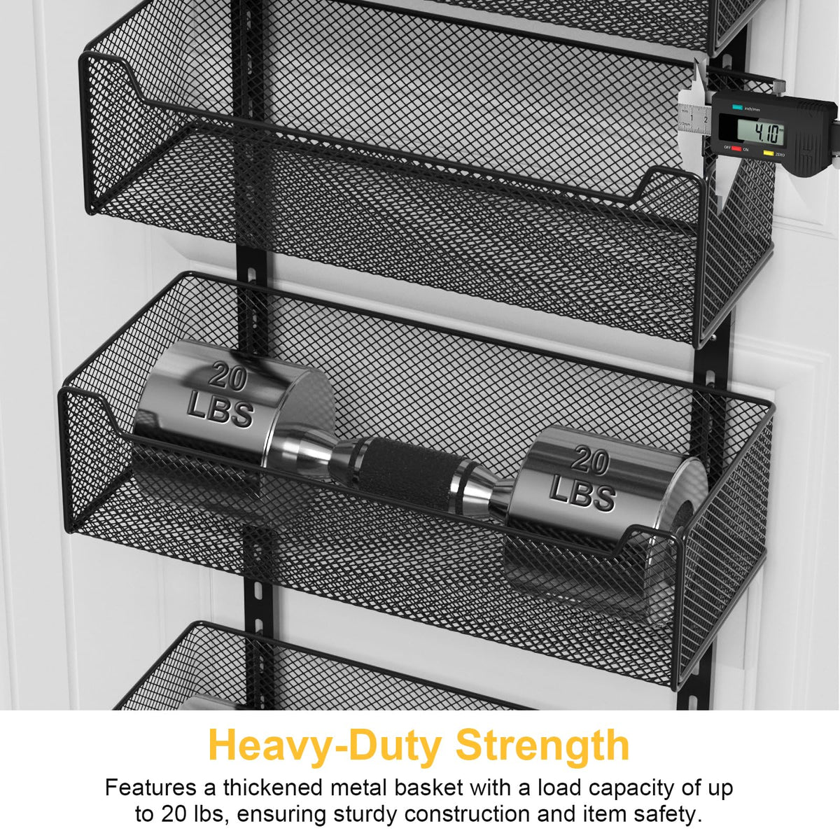 VyGrow heavy-duty metal construction suitable for kitchens and laundry rooms