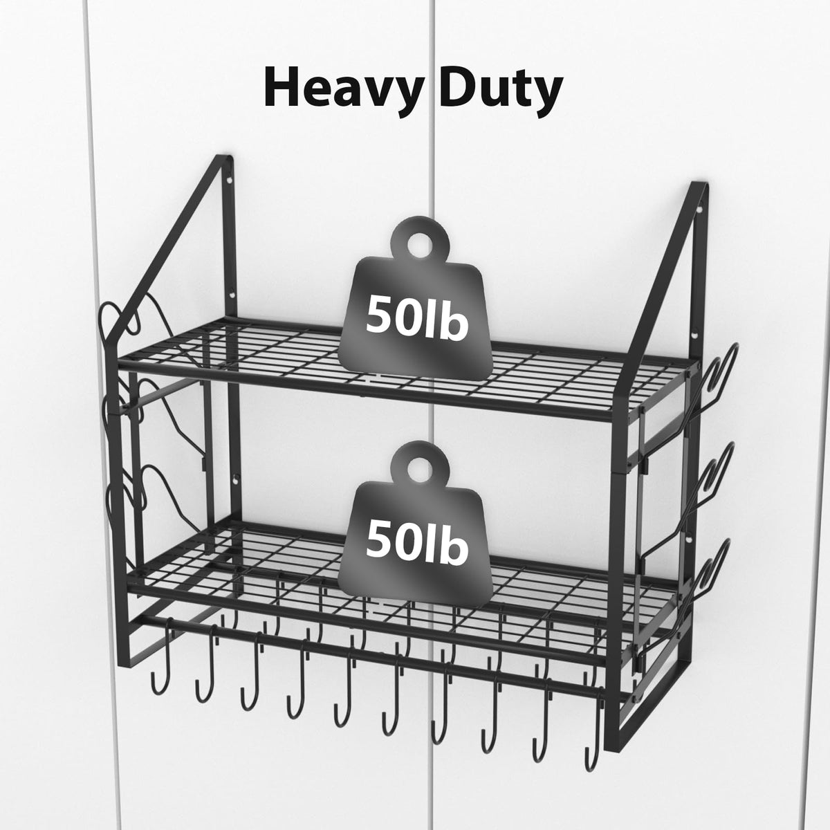 VyGrow heavy-duty steel construction for durable daily use.