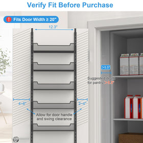 VyGrow multifunctional door organizer suitable for kitchen and pantry needs.