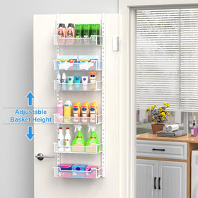 VyGrow over-the-door rack with full dimensions for space planning.