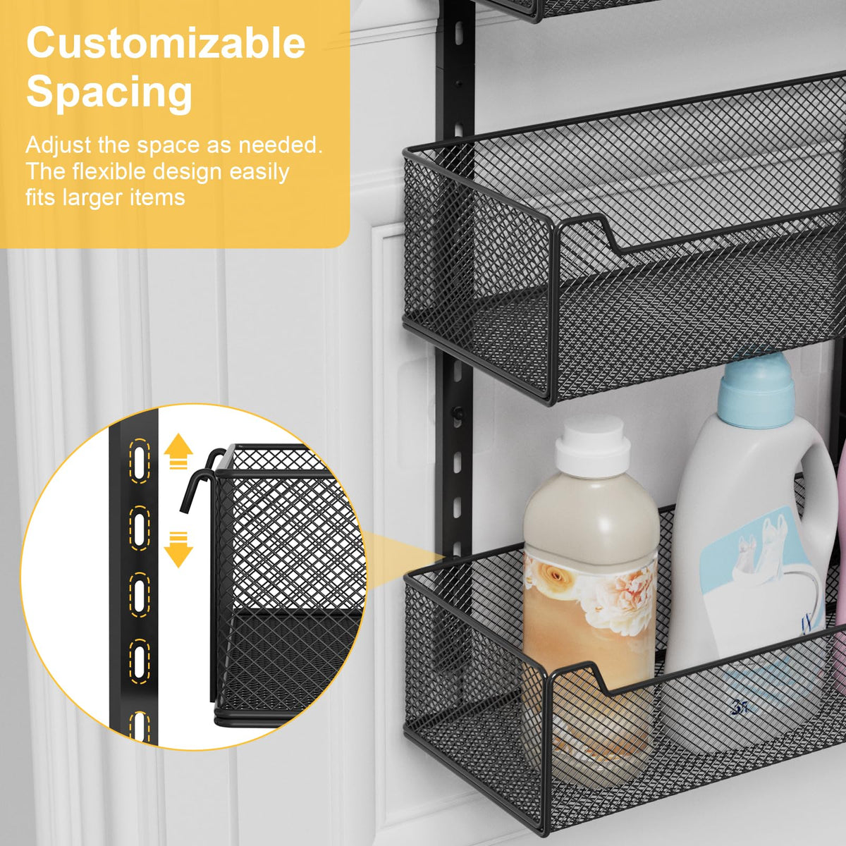 VyGrow spice rack storage keeping jars visible and within reach