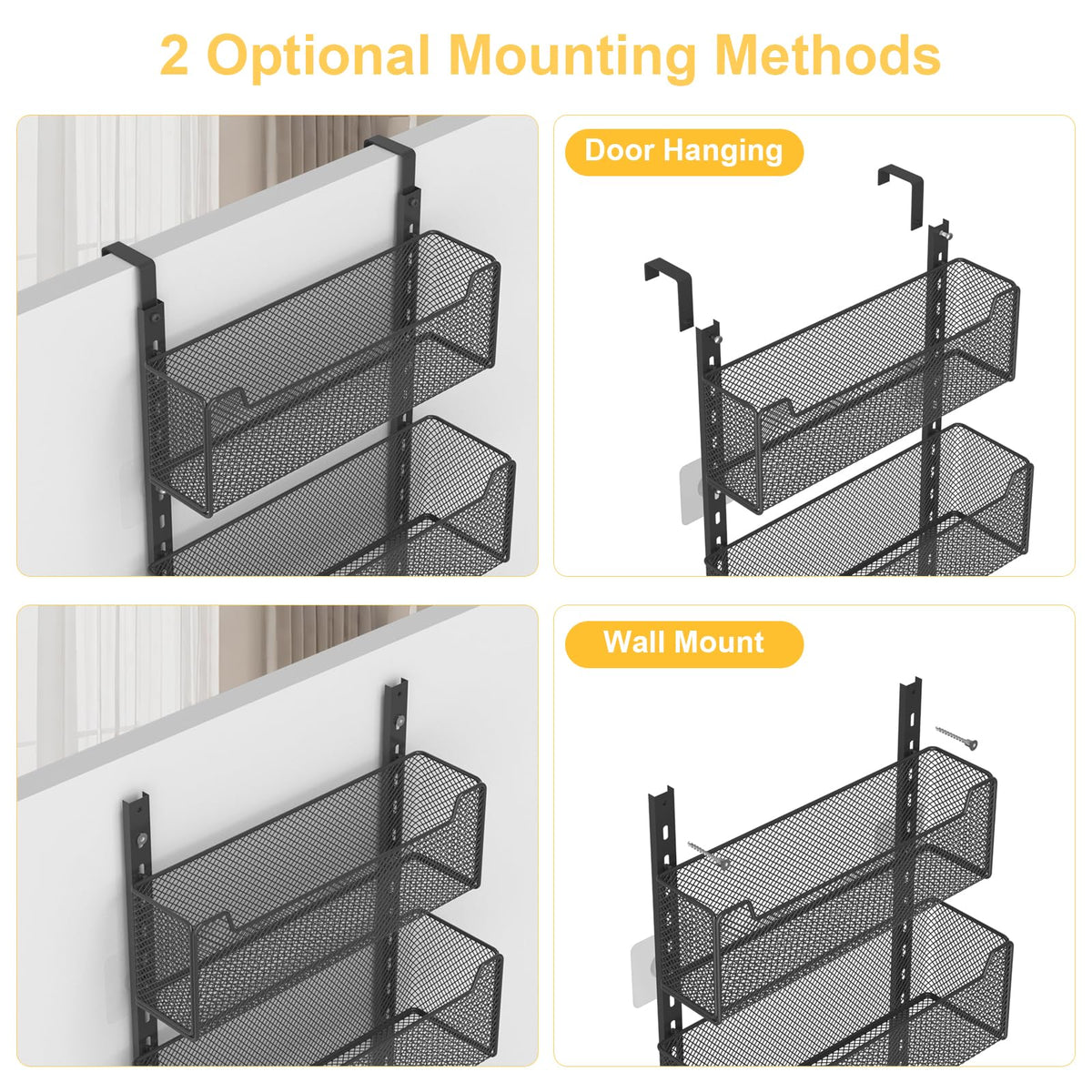 VyGrow tea bags and snacks storage neatly organized on the rack