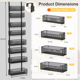 VyGrow 2-in-1 wall or door mount setup for flexible installation