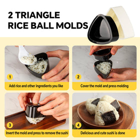 Vynetralix musubi press mold in beige for uniform bites