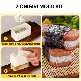 Vynetralix onigiri triangle mold delivering neat portions