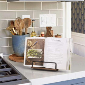 VYNOPA sturdy metal-rod design supports books tablets and magazines securely.