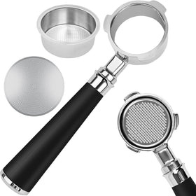 Vyranexa 51mm bottomless portafilter with 3 ears fits Casabrews for visible flow.