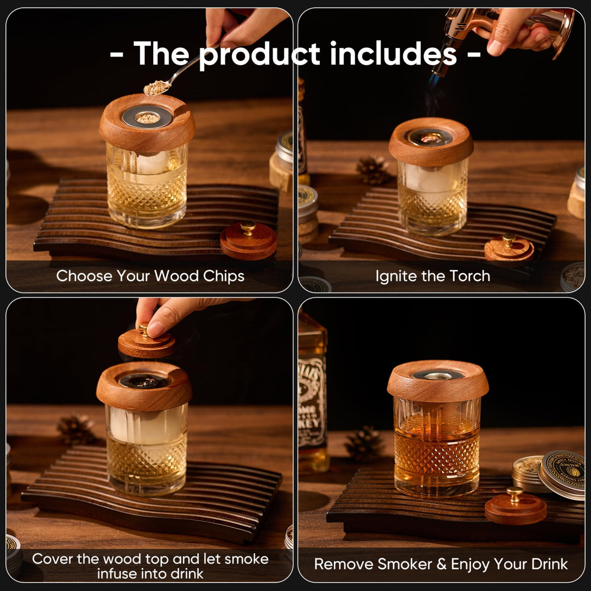 Apple wood chips provide bright aroma for mixed drinks with VYRONALEN
