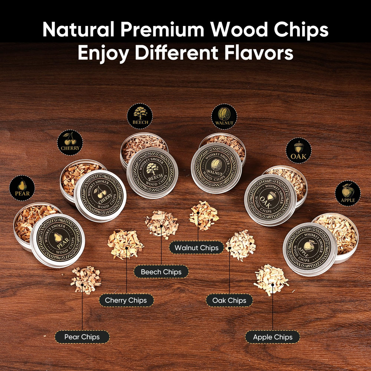 Pear wood chips add delicate fruit notes to drinks with VYRONALEN