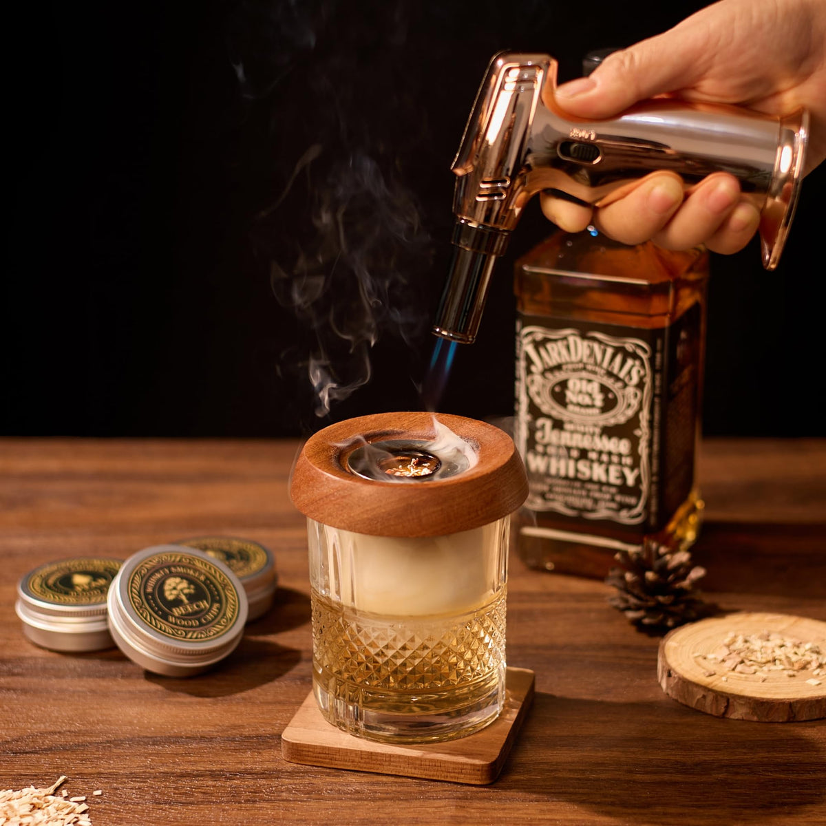 Walnut wood chips add bold smoke with VYRONALEN kit