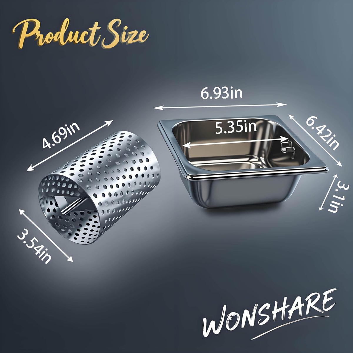 W WONSHARE holds three sticks of butter for quick, even prep.