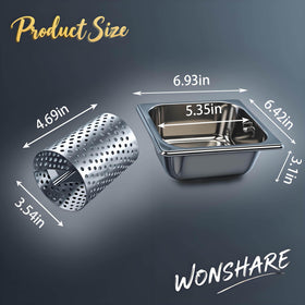 W WONSHARE holds three sticks of butter for quick, even prep.