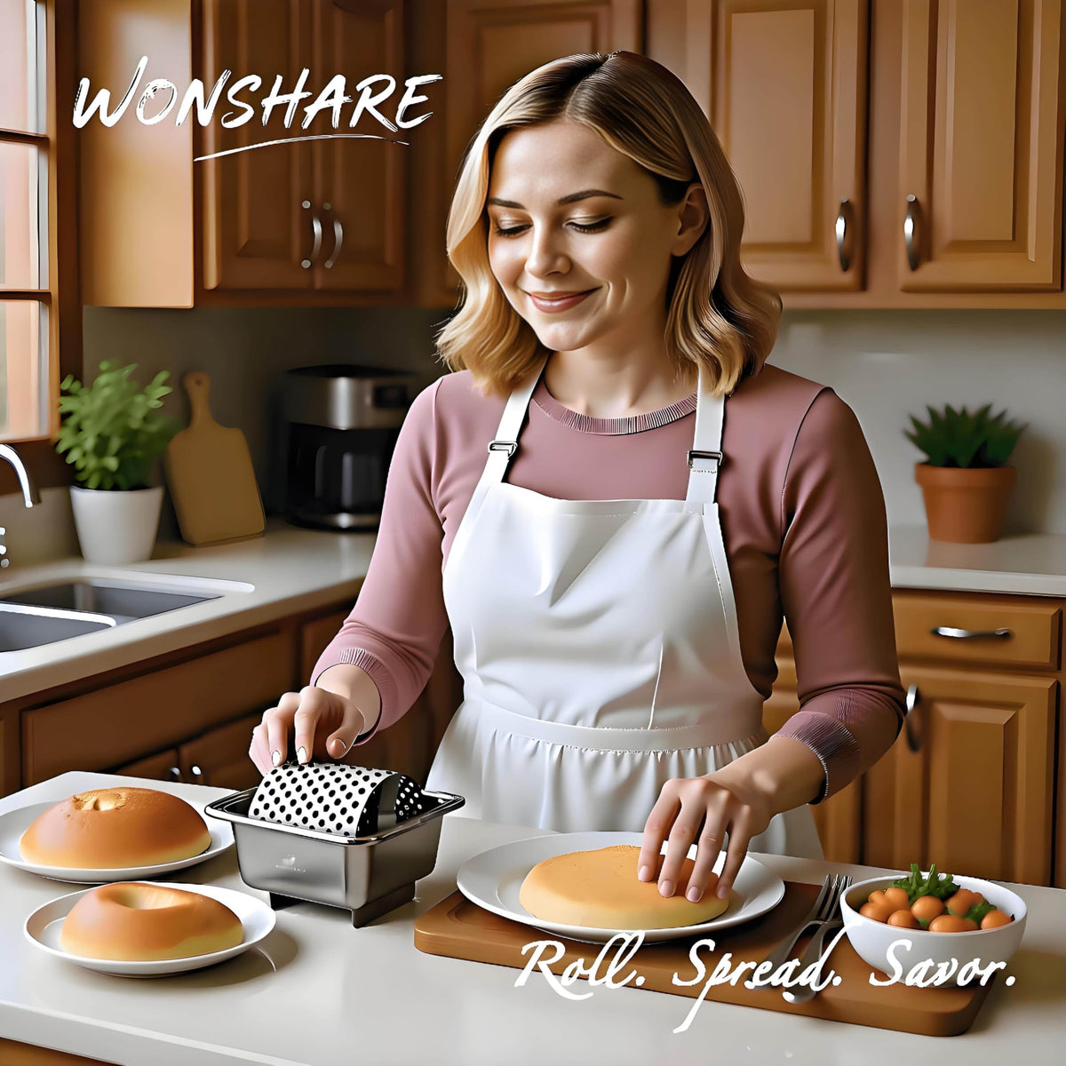 W WONSHARE drip-free design prevents mess during griddle use.