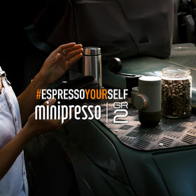 WACACO Minipresso GR2 ultra-compact size fits pockets and backpacks for outdoor adventures