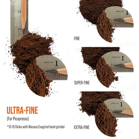 WACACO Picopresso quick cleaning routine with easy rinse parts.