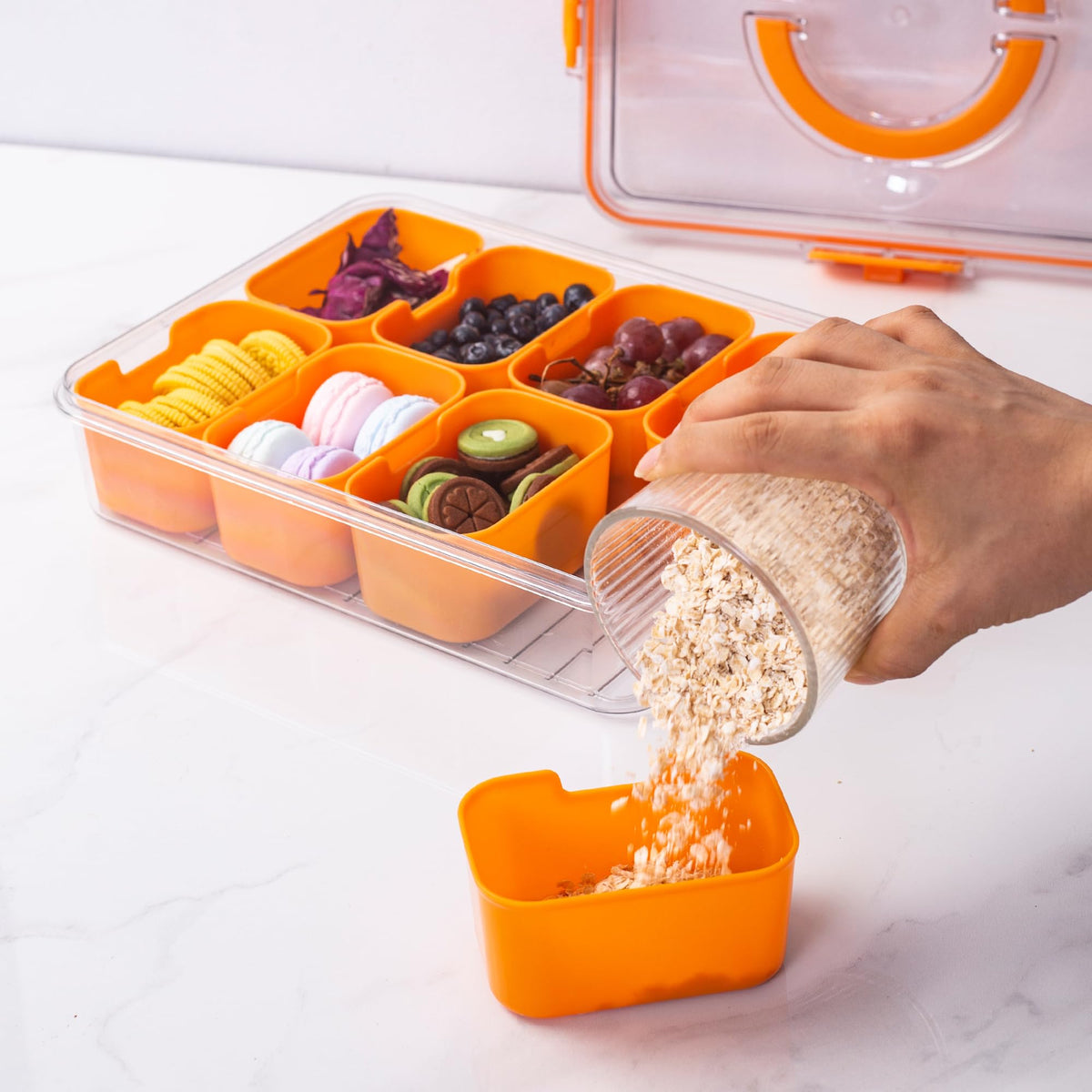 WACOI prep tray for pre-washing and chopping vegetables and fruits.