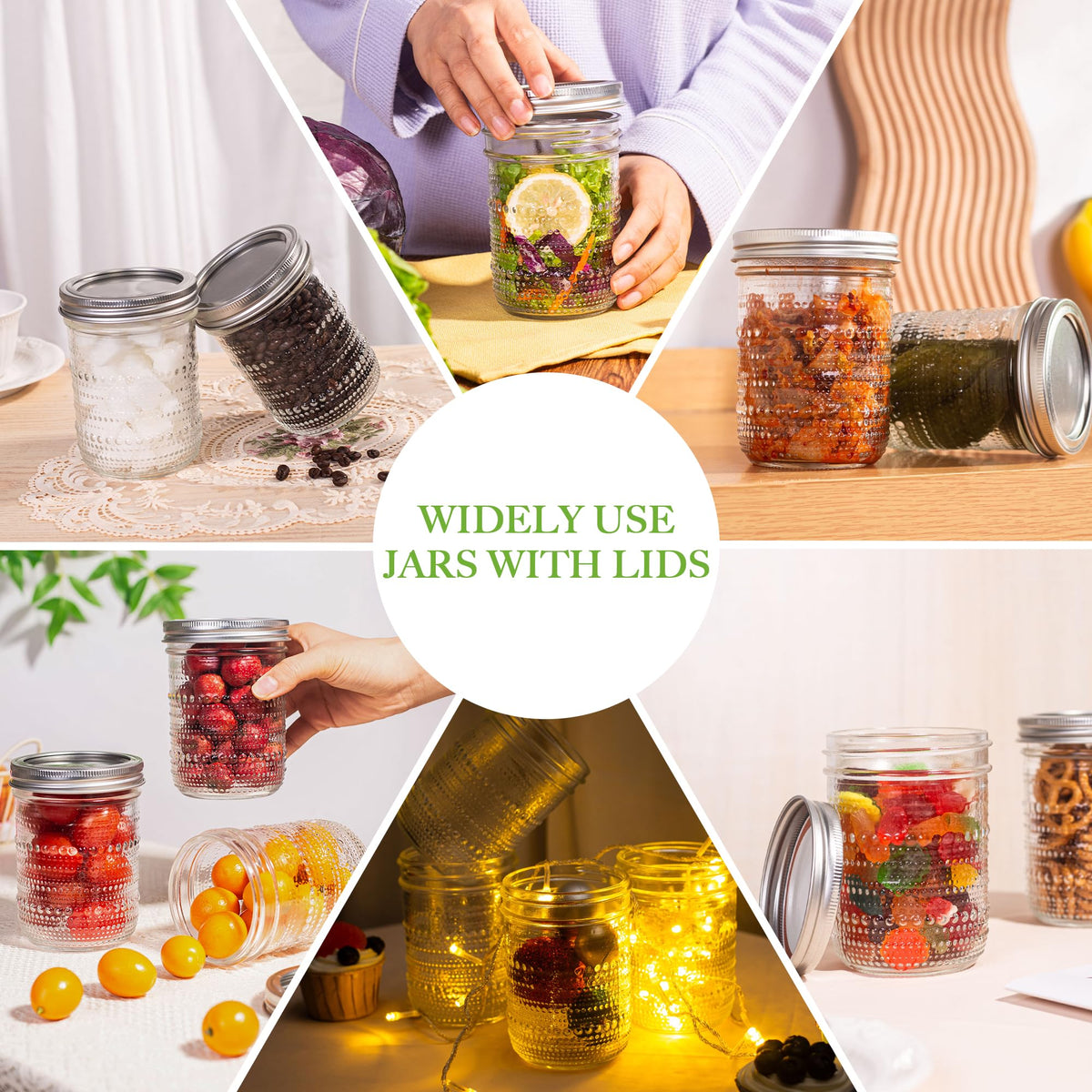 WACOI Mason Jars great for DIY candles and crafts