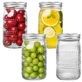 WACOI 32oz wide-mouth mason jars ideal for easy filling and storage.