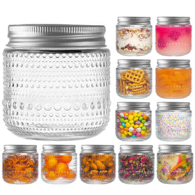WACOI 8 oz mason jar with lids for pantry storage and easy dispensing.
