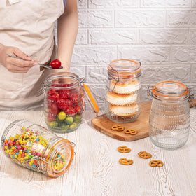 WACOI 32 oz jar shown on a shelf for organized kitchen storage.