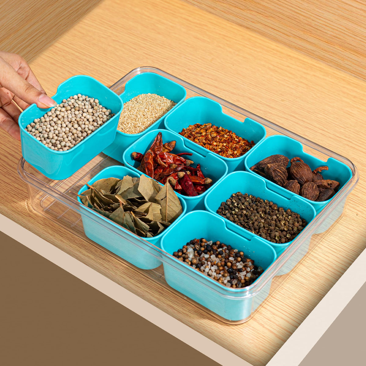 WACOI meal-prep tray pre-washes and preps veggies and fruits efficiently