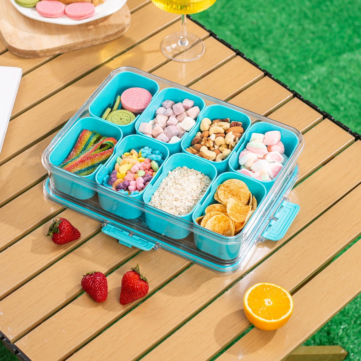 WACOI picnic-friendly storage keeps snacks fresh and accessible