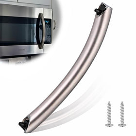 Wadoy ME16A4021AS door handle front view highlighting durable aluminum alloy construction.