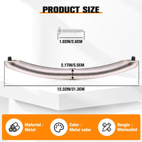 Wadoy ME16A4021AS door handle side profile showing secure grip and slim fit.