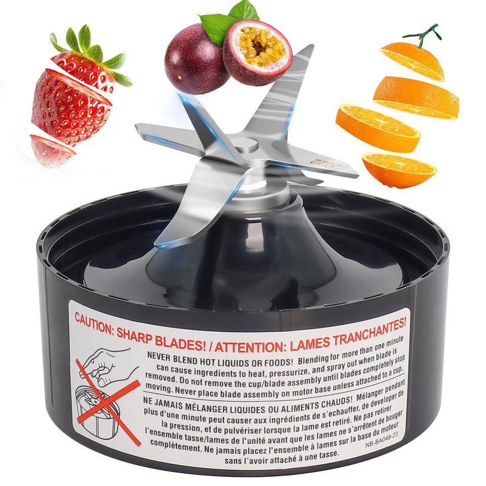 Wadoy Pro Extractor Blade for Nutribullet NB-203 closeup, durable stainless steel