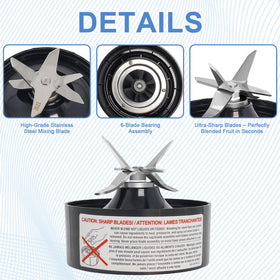 Stainless steel construction of Wadoy blade for robust blending
