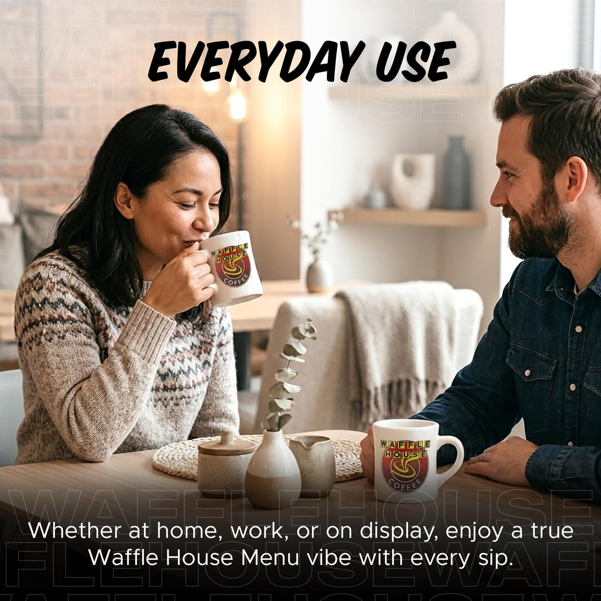 Waffle House durable ceramic mug built to last for everyday use
