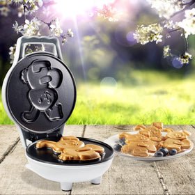 Waffle Wow Easter Bunny mini waffle maker showcased in gift ready presentation