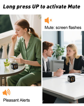 WAFHX Pomodoro Timer Cube, backlit display for easy reading in any light.