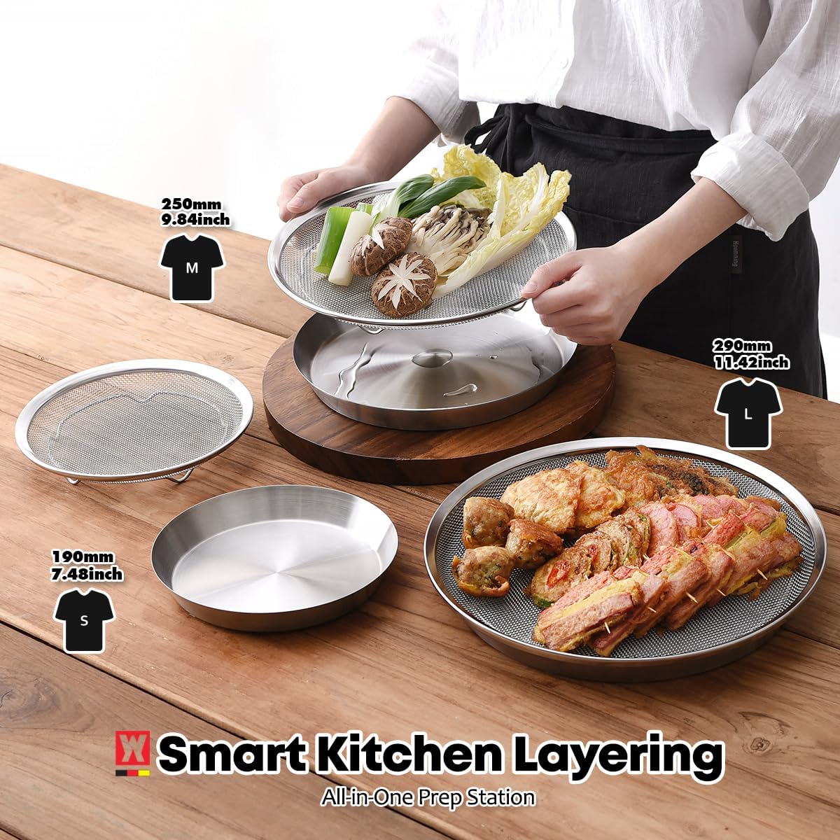 WAGENSTEIGER noodle rack helps drain noodles quickly after washing