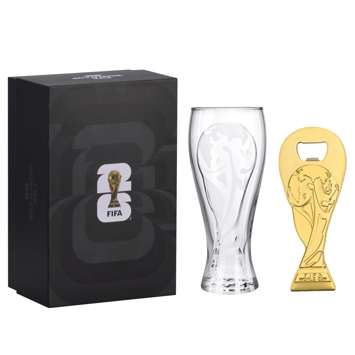 Wagon International World Cup 2026 pilsner glass shows crystal clarity for premium pours.