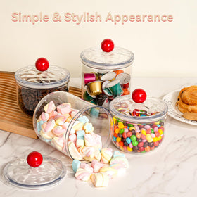 Wagrvuy pantry jar helps maximize space with visible contents.