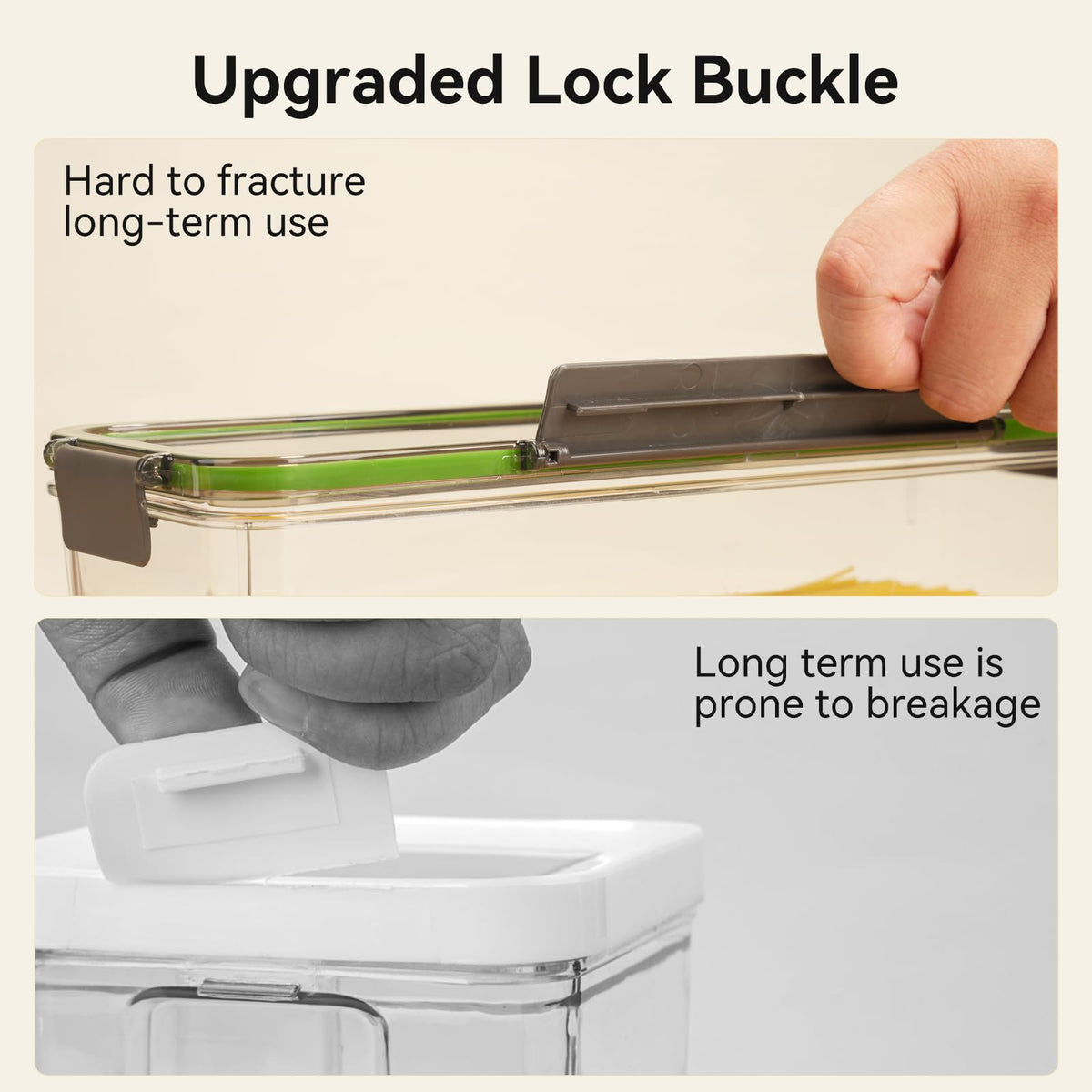Wagrvuy unbreakable latch closeup maintaining seal