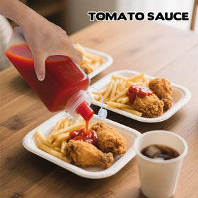 WAKCCIL clear food-grade plastic bottles displaying contents and freshness