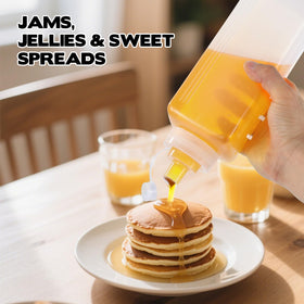 WAKCCIL squeeze dispensing action highlighting smooth flow for condiments