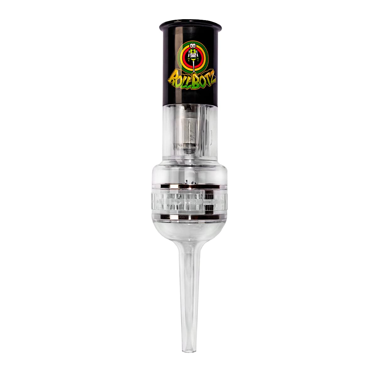 Wakit Grinders RollBotz RoboKone Filler with funnel in black onyx for tidy bead filling