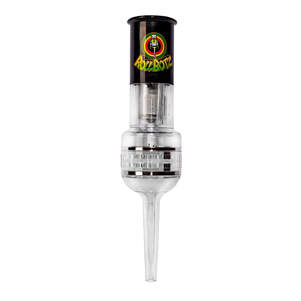 Wakit Grinders RollBotz RoboKone Filler with funnel in black onyx for tidy bead filling
