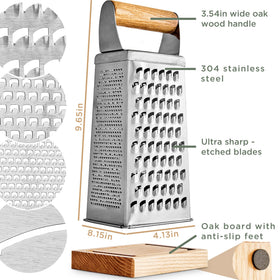 WALDWERK cheese grating in action yields parmesan shavings with elegance.