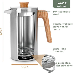 WALDWERK easy-to-clean stainless steel design preserves flavor and longevity